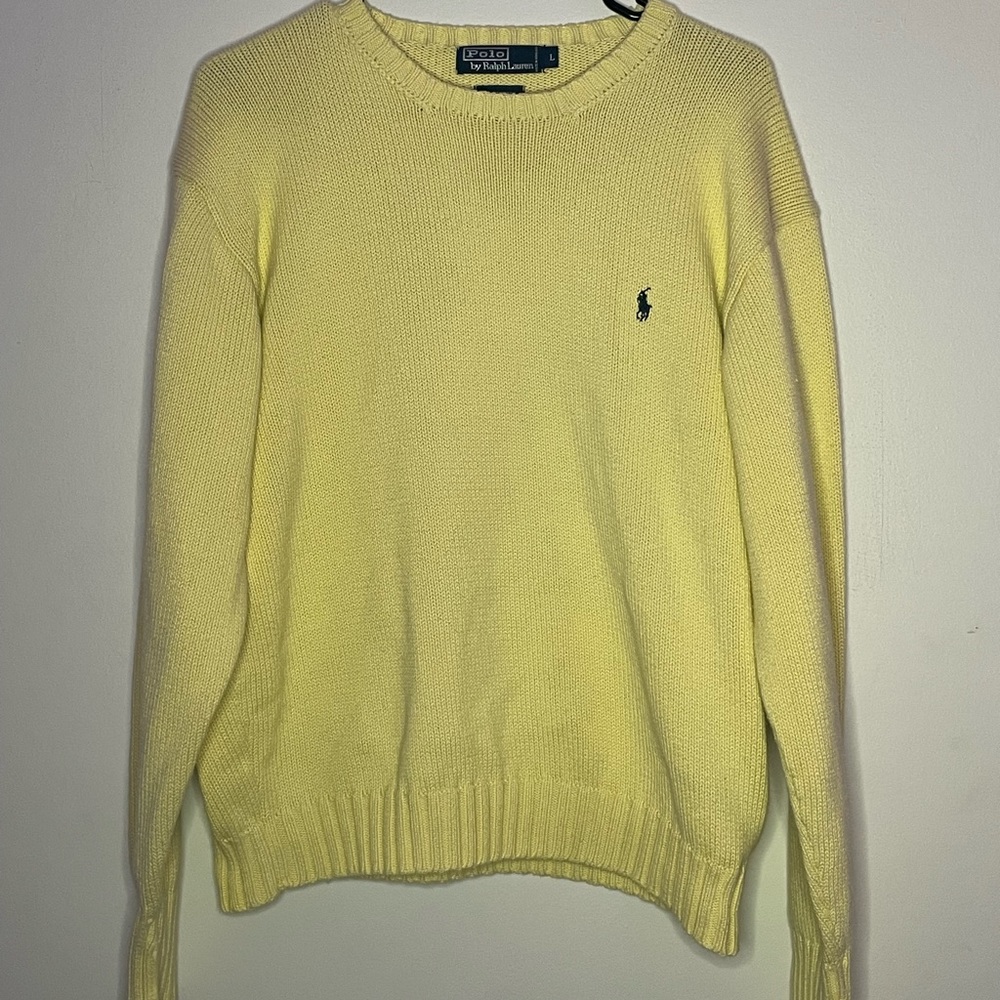 Yellow polo sweater size L